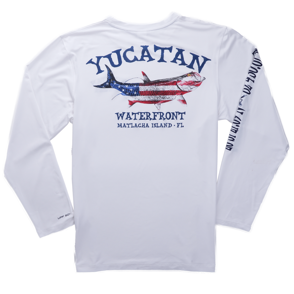 Yucatan Waterfront - Snook - Dri-Fit - SPF50 - White