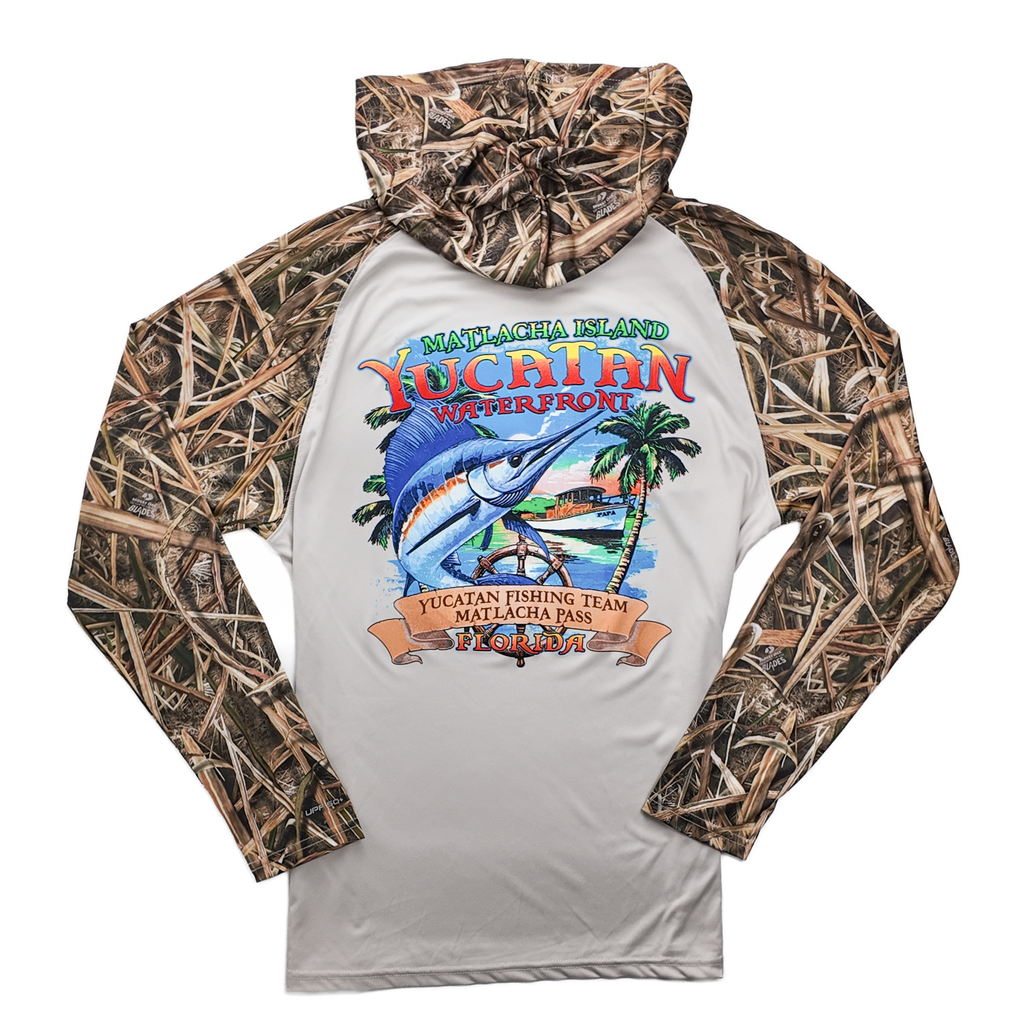 Fishing Hoodie - Florida Camo - Dri-Fit - SPF50 - Long Sleeve