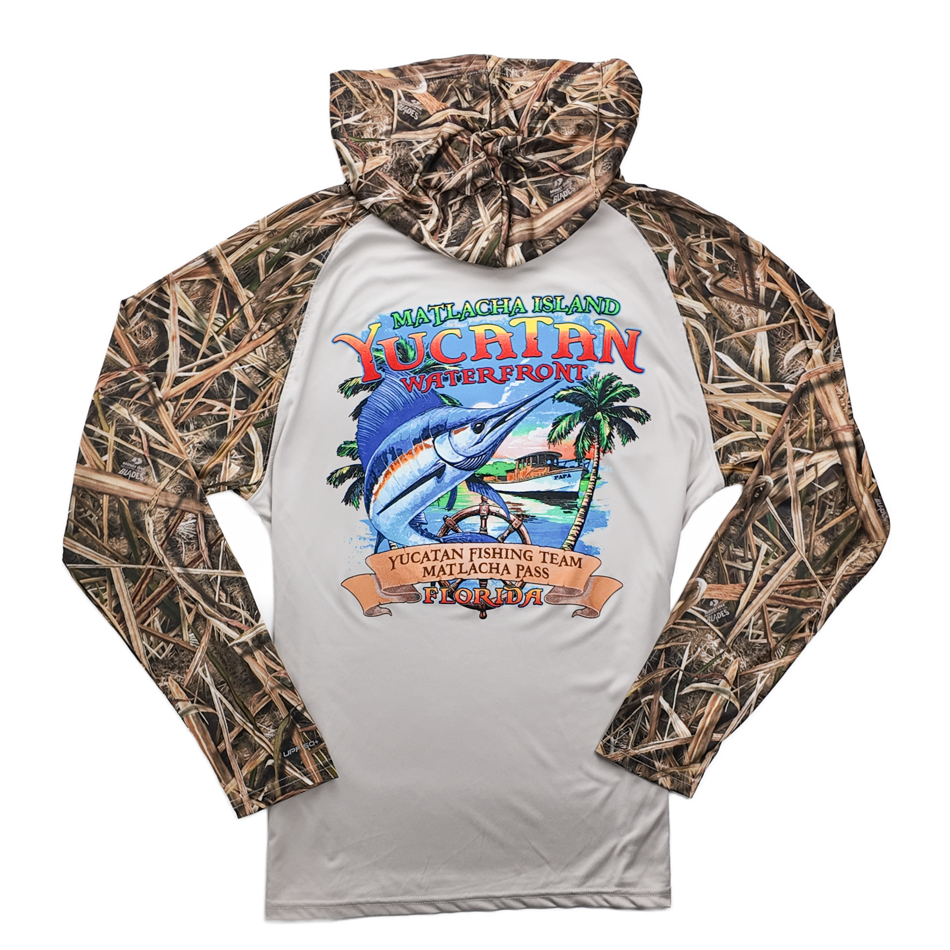 Fishing Hoodie - Florida Camo - Dri-Fit - SPF50 - Long Sleeve