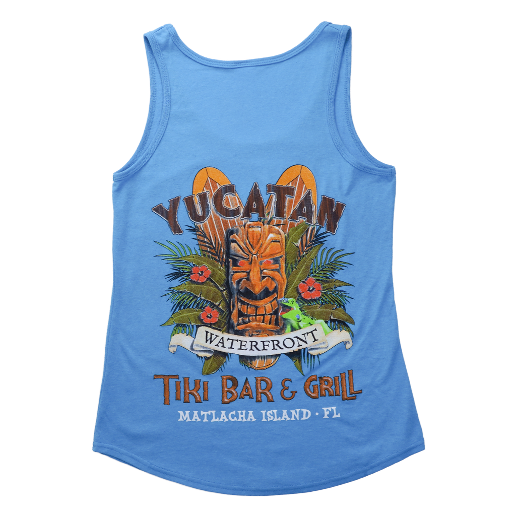 Yucatan Waterfront - Ladies Tank Top - Blue