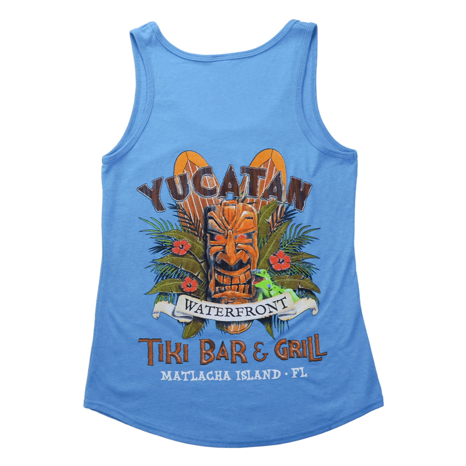 Yucatan Waterfront - Ladies Tank Top - Blue