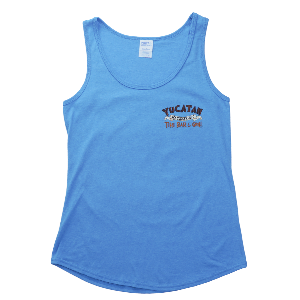 Yucatan Waterfront - Ladies Tank Top - Blue