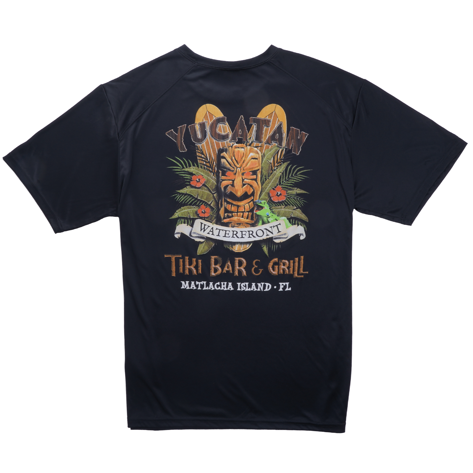 Yucatan Waterfront Logo - Dri-Fit - SPF50 - Black